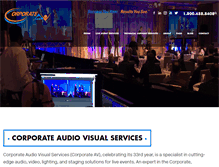 Tablet Screenshot of corporate-av.com